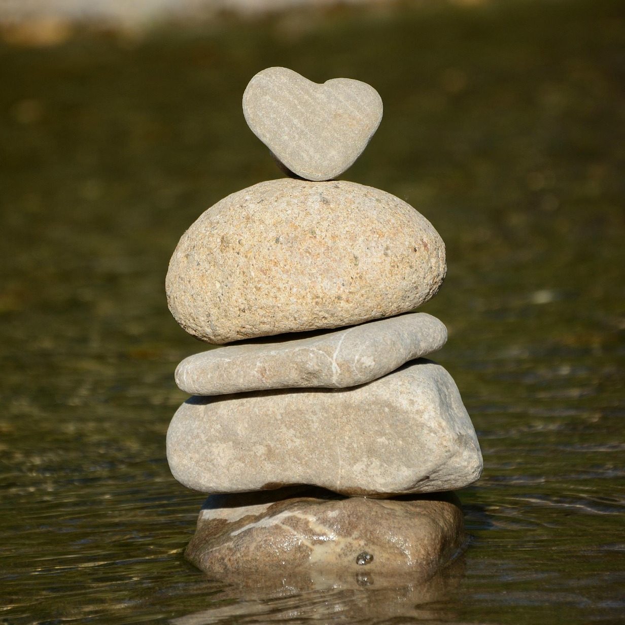 heart rock stack heart rock stack
